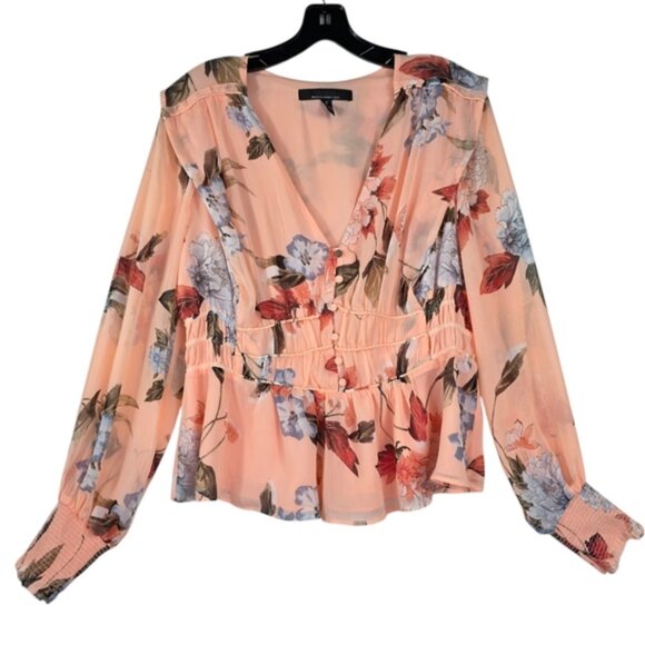 White HouseBlack Market Floral Top - Picture 5 of 6